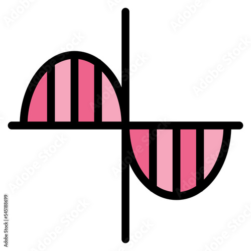 graph fluctuate chart time icon