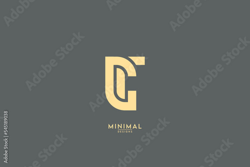 Abstract CT, TC Letters Logo Monogram icon.