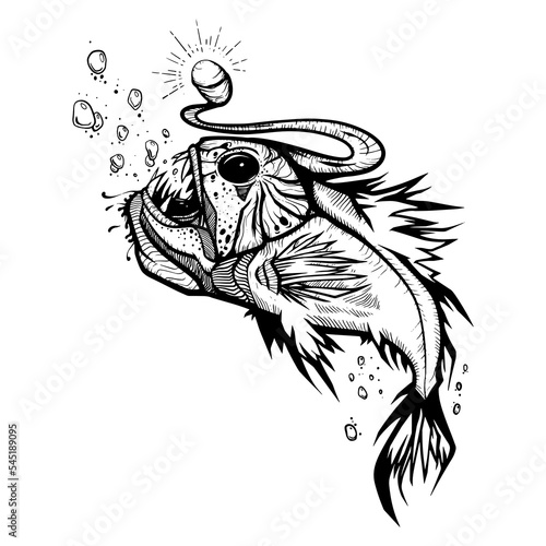 Deep sea fish angler.