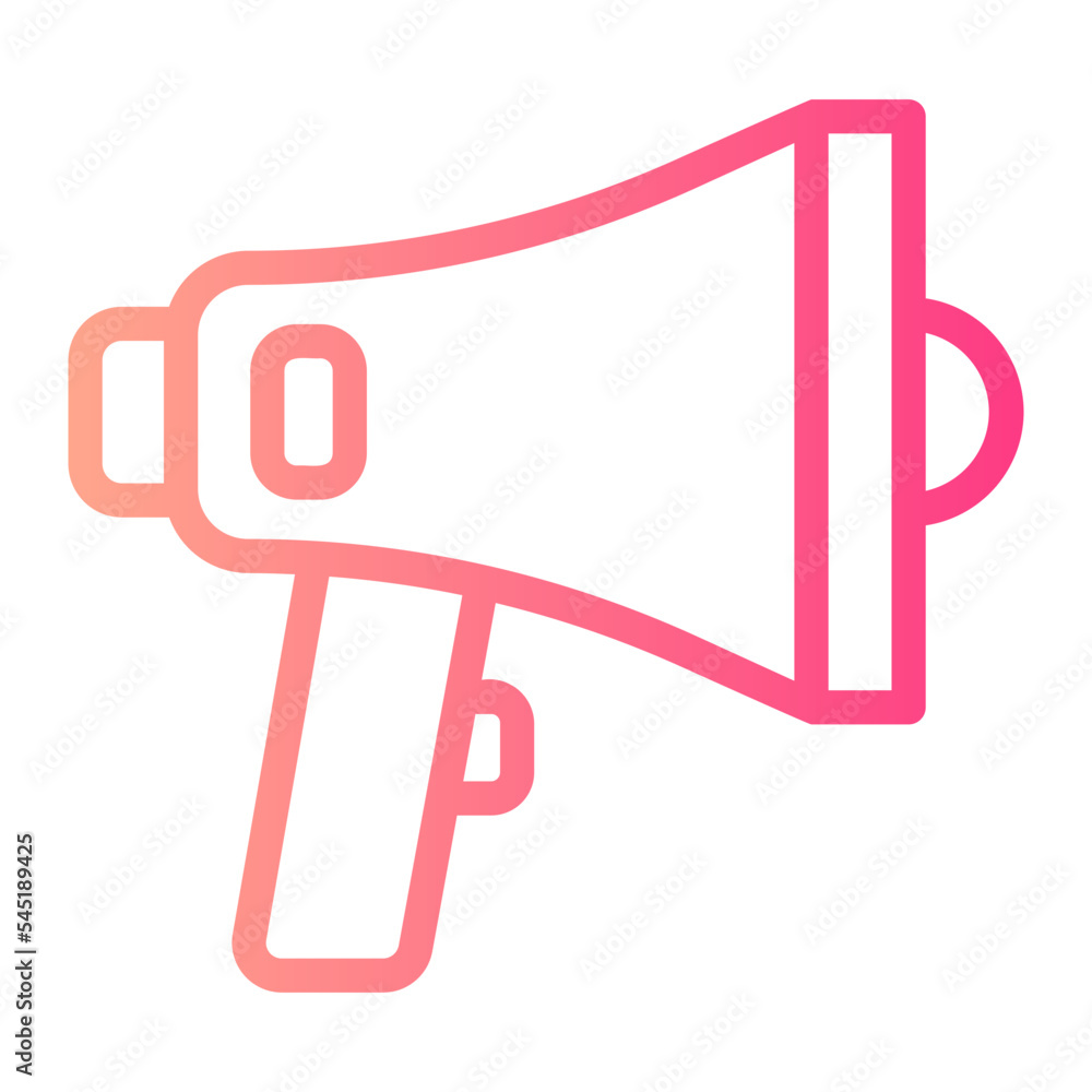 megaphone gradient icon megaphone gradient icon