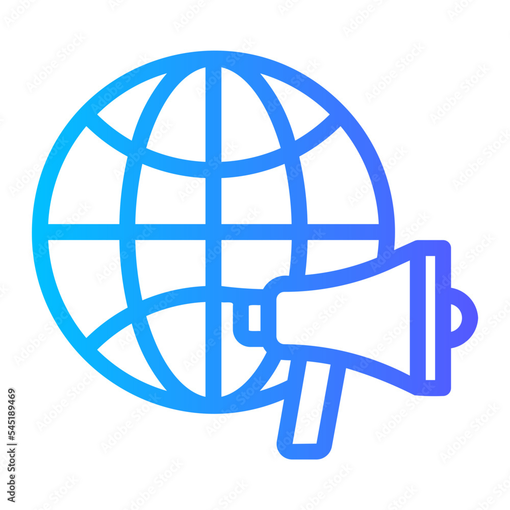 online marketing gradient icon online marketing gradient icon