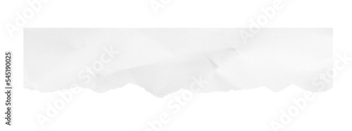 White crumpled and torn sheet of paper. Paper text background. Pink decorative paper