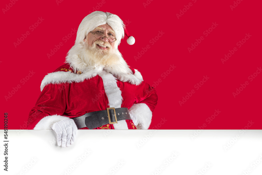 Naklejka premium Joyful character for winter christmas season advertising