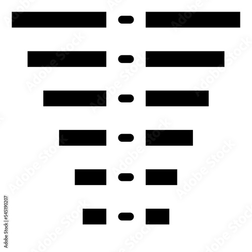 frequency compare chart analytic icon