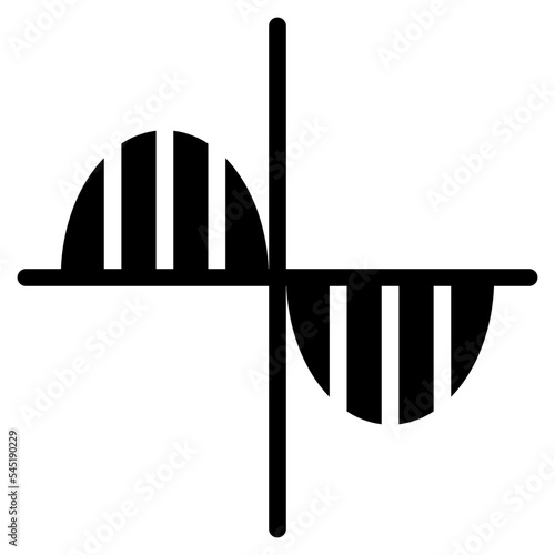 graph fluctuate chart time icon