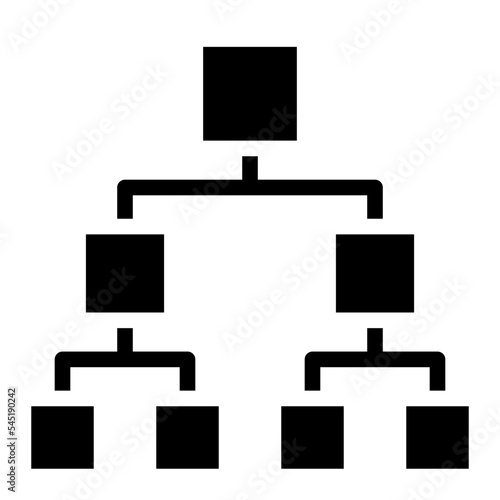hierarchical organization business diagram icon