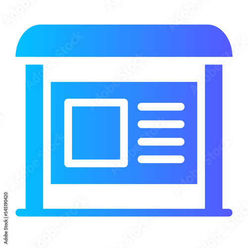 billboard gradient icon
