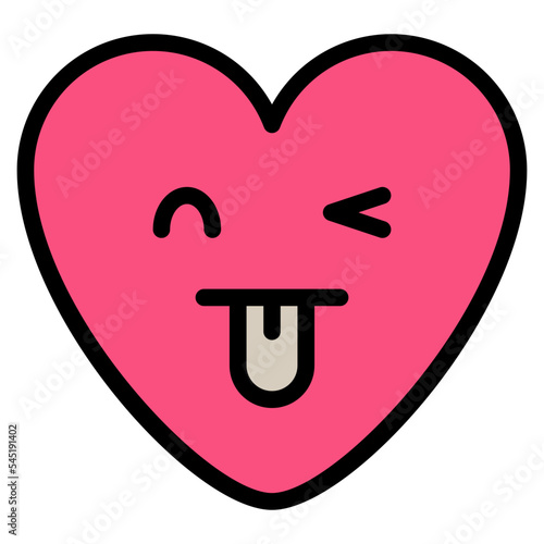 pretty cute lovely emoji heart icon