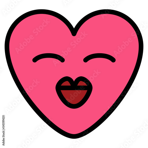 romantic lovely sweet emoji heart icon