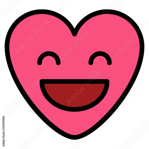 surprise wonderful excited emoji heart icon