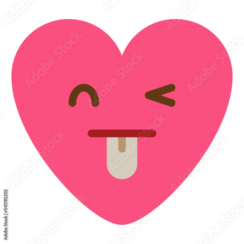 pretty cute lovely emoji heart icon