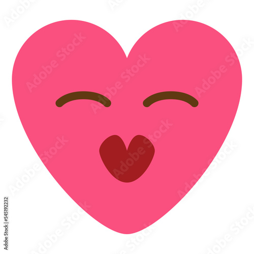 romantic lovely sweet emoji heart icon