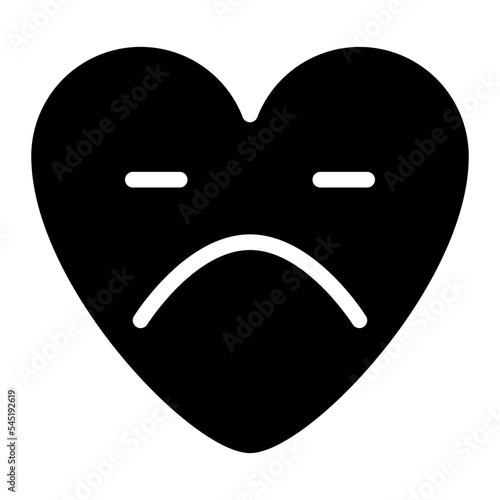 heartbroken sad emotional emoji heart icon