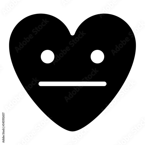 natural quiet silent emoji heart icon