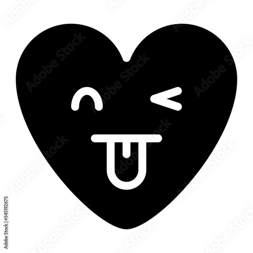 pretty cute lovely emoji heart icon