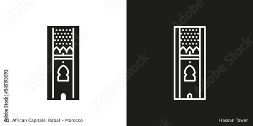 Konstfotografi Hassan Tower Icon