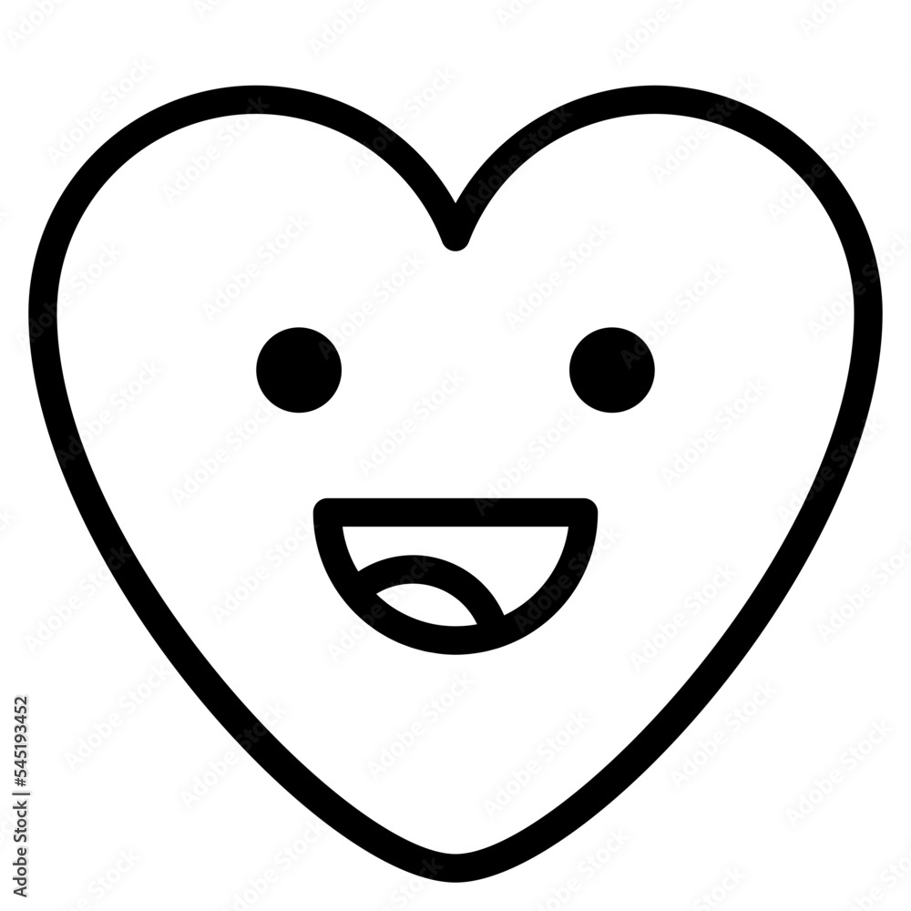 laughing smile happy emoji heart icon