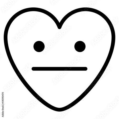 natural quiet silent emoji heart icon