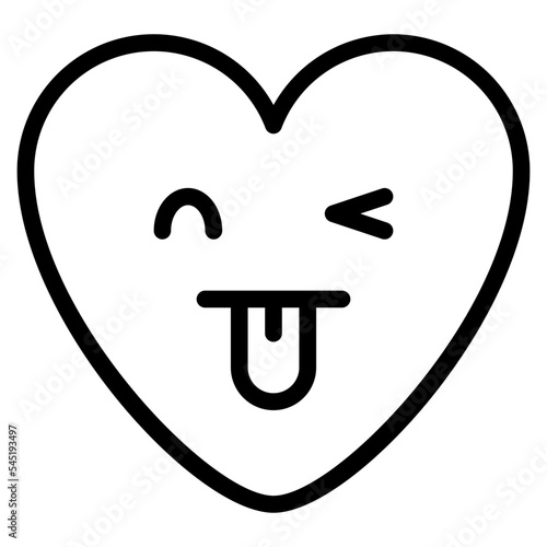 pretty cute lovely emoji heart icon