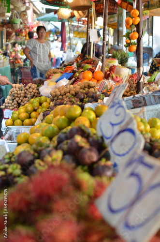  Tropical thai fruits Or Tor Kor market in Bangko Thailand Or Tor Kor market