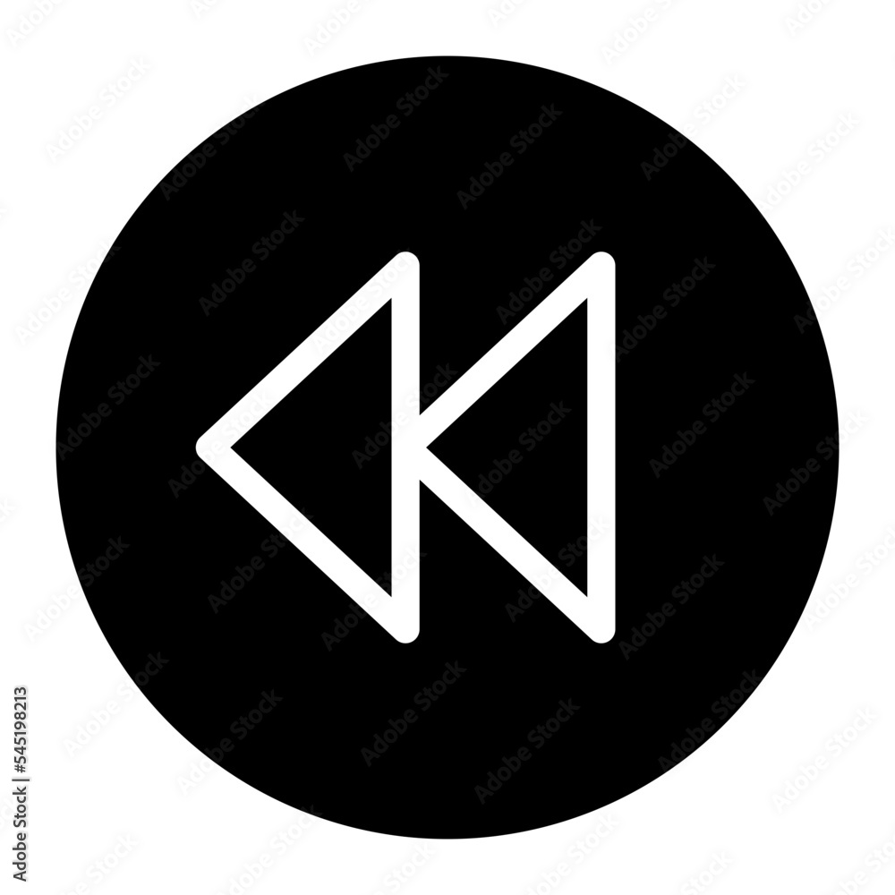 fast reverse media control icon fast reverse media control icon