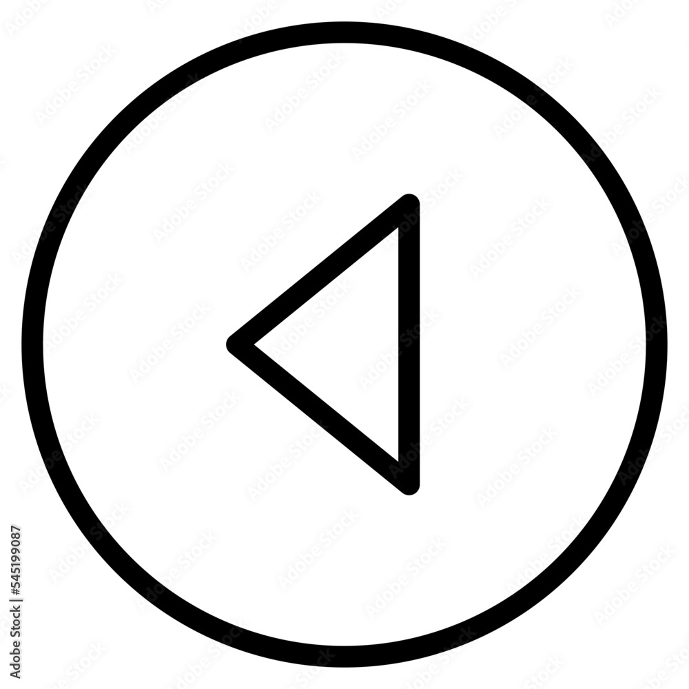 back reverse interface media icon back reverse interface media icon