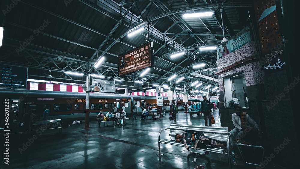 interior of the Railway station, Train interior of the Railway station, Train