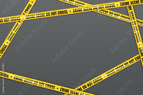 Realistic Crime scene danger tape.