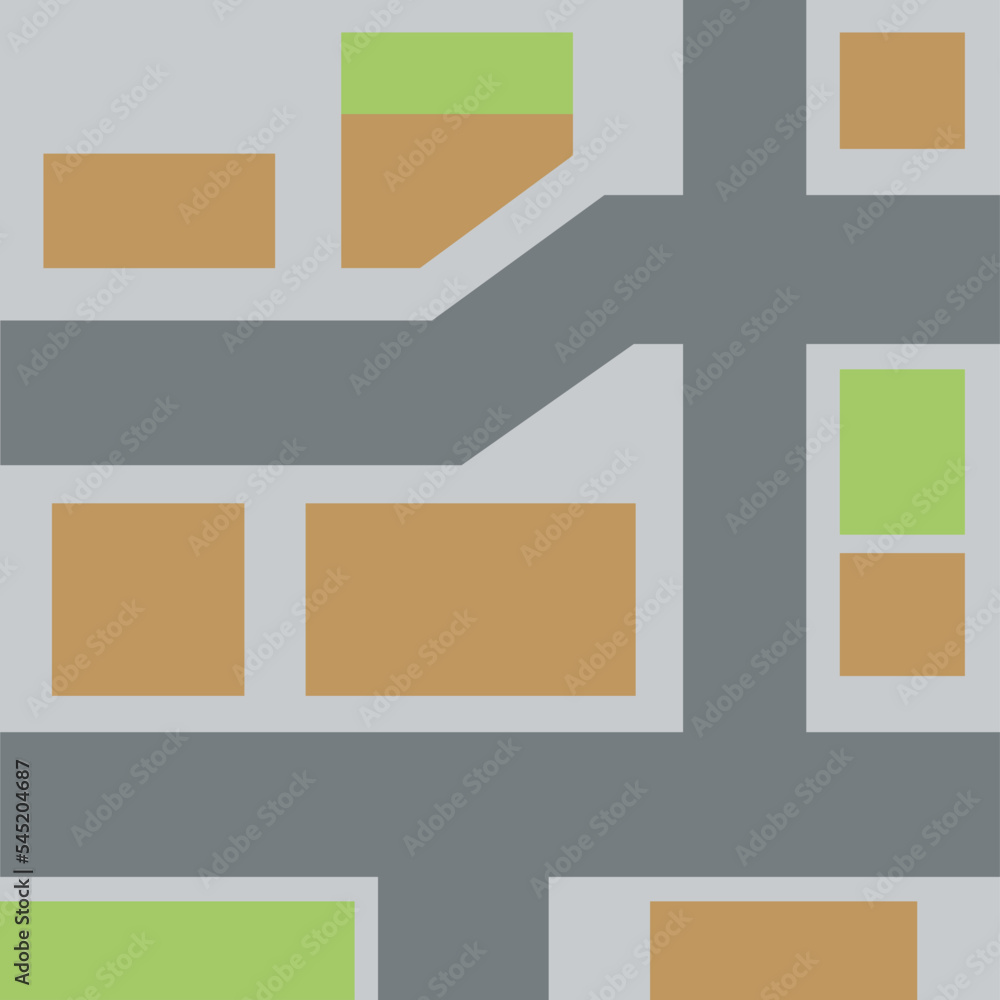 Fototapeta premium Navigation destination flat abstract address