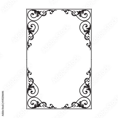 Frame, in the style of an ornament, Vector illustration eps 10, Art.	