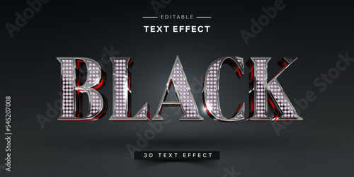 Editable 3D Diamond Text Effect. Luxury Text Effect Generator