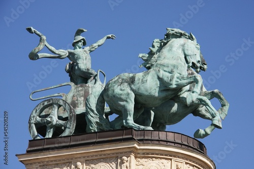 View of the statue in Budapest, Hungary