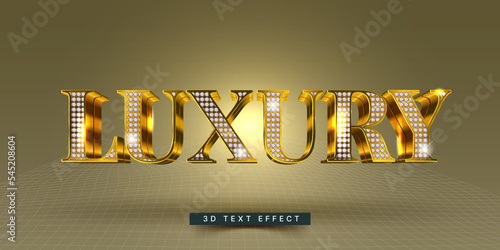Editable 3D Diamond Text Effect. Luxury Text Effect Generator