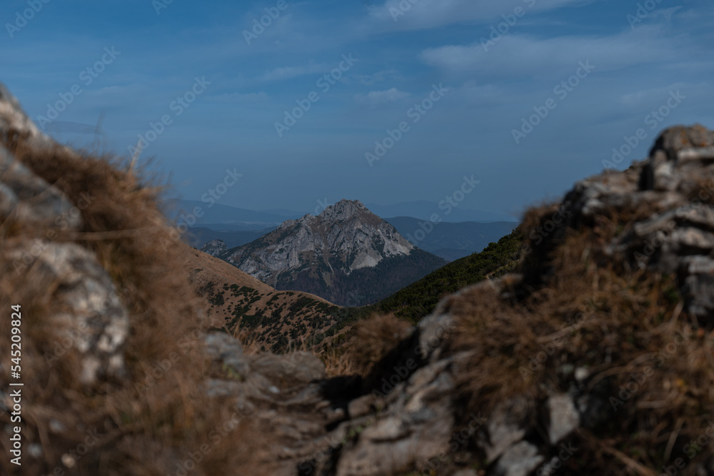 mountain landscape with clouds