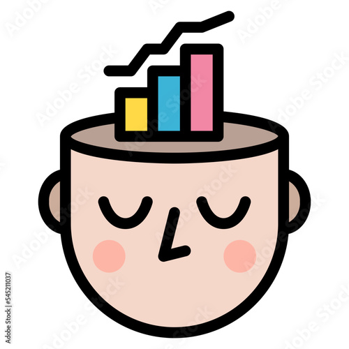 analytical mind human business icon