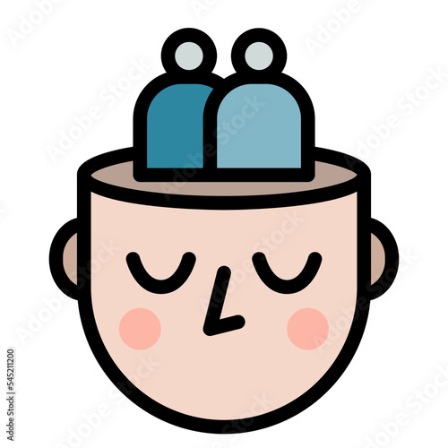 empathy mind relationship strength icon