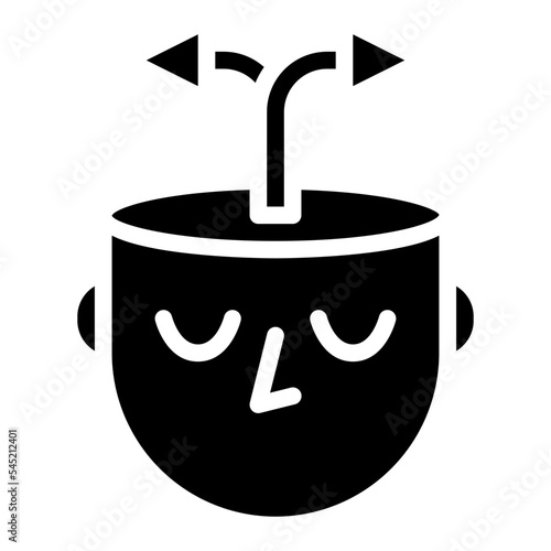 deliberative mind human decision icon