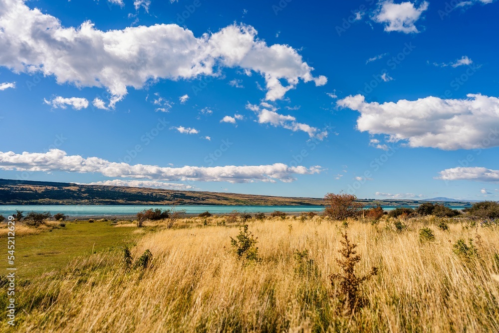 Scenic view of Lake Pukaki in Glentanner, New Zealand on a cloudy day