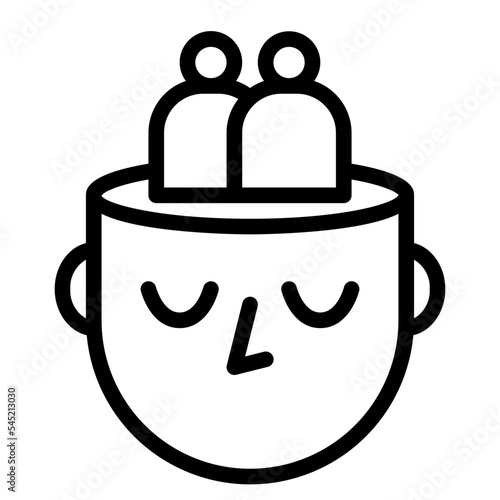 empathy mind relationship strength icon