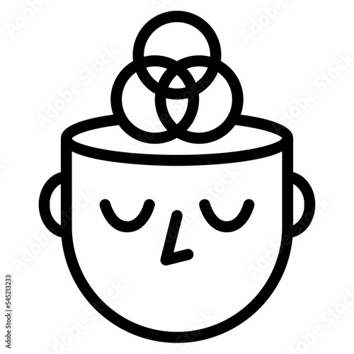 smart mind human ability icon