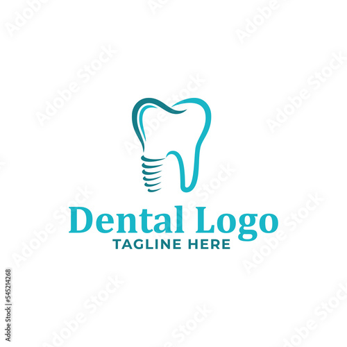 Dental implant logo template
