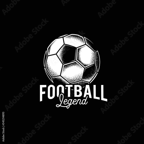Original vector logo of the football club in retro style. A design element.