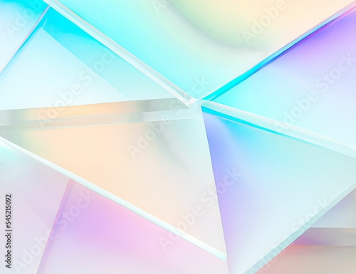 Computer generated colorful triangle background