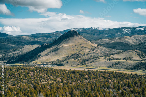 view of the snow covered mountains