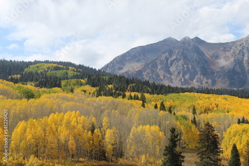mountains in fall