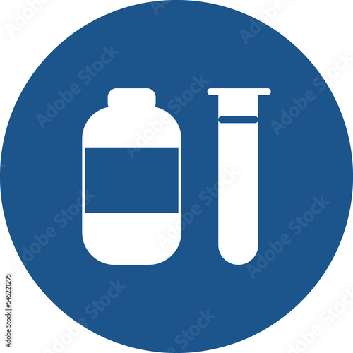 Equipment at hospital icons design in blue circle.