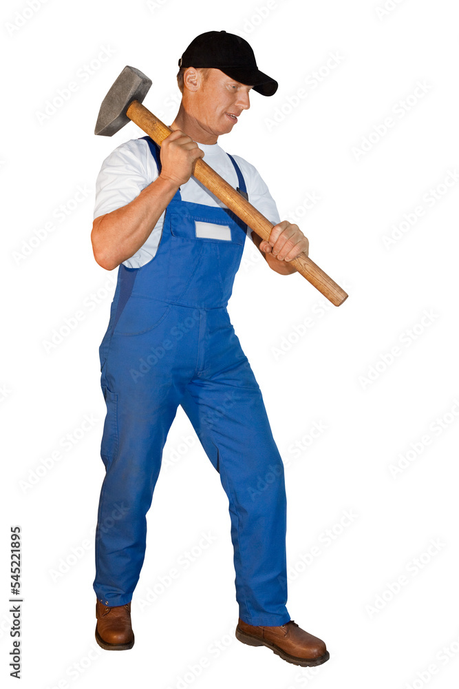 Craftsman series powerful craftsman strikes with a sledgehammer. Stock