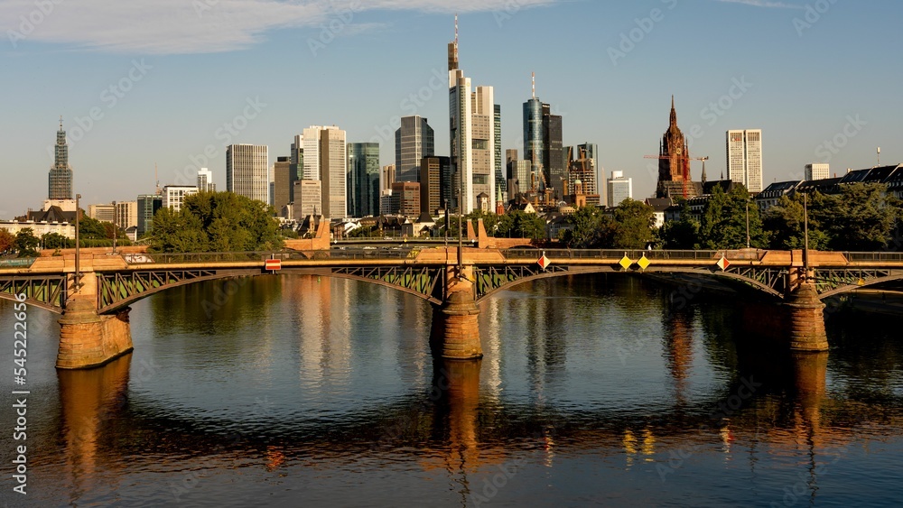 Beautiful shot of the cityscape of Frankfurt am Main