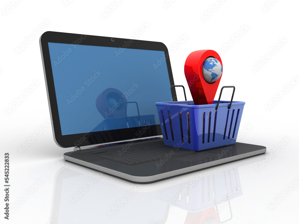 3d illustration Shopping Cart with internet shopping
3d illustration Shopping Cart with internet shopping