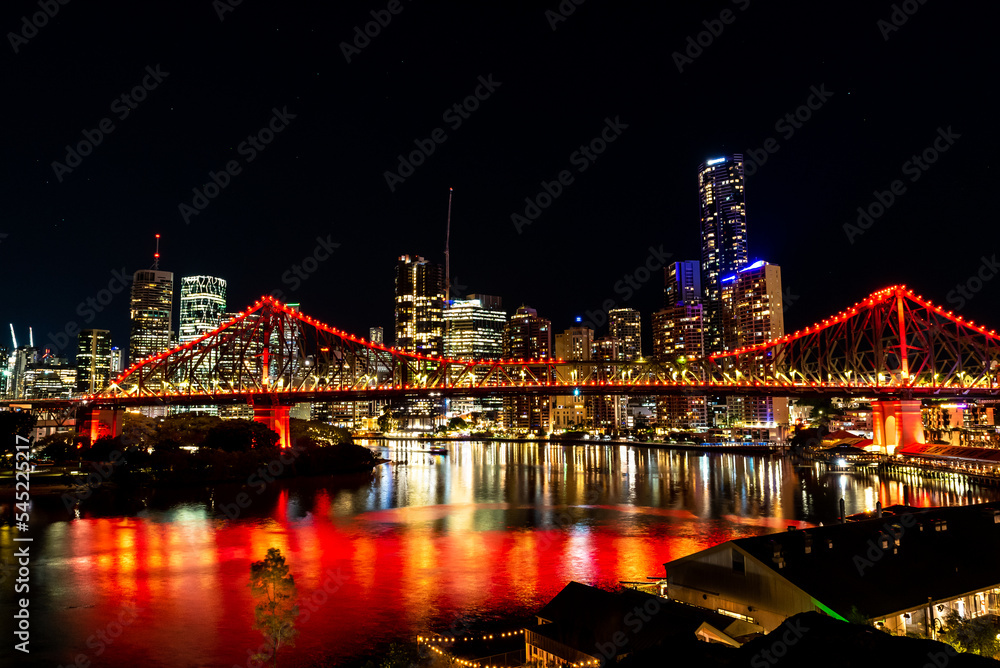 Night view of Story bridge, Brisbane, Australia
